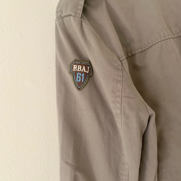 Vintage Women khakhi utility Jacket with adjustable string - Picture 8 of 10